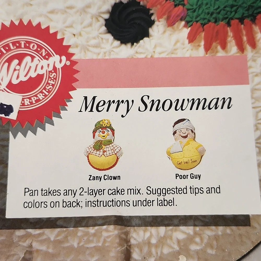 Wilton 1989 Vintage Merry Snowman Cake Pan